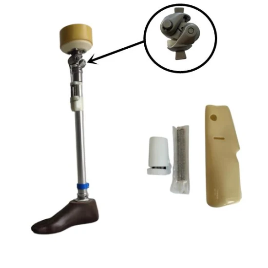 Prótesis de rodilla Articulación de rodilla con bloqueo de cojinete de acero inoxidable/titanio