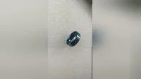 Aspiradora de anillo de acero de titanio cepillado mate de 8 mm